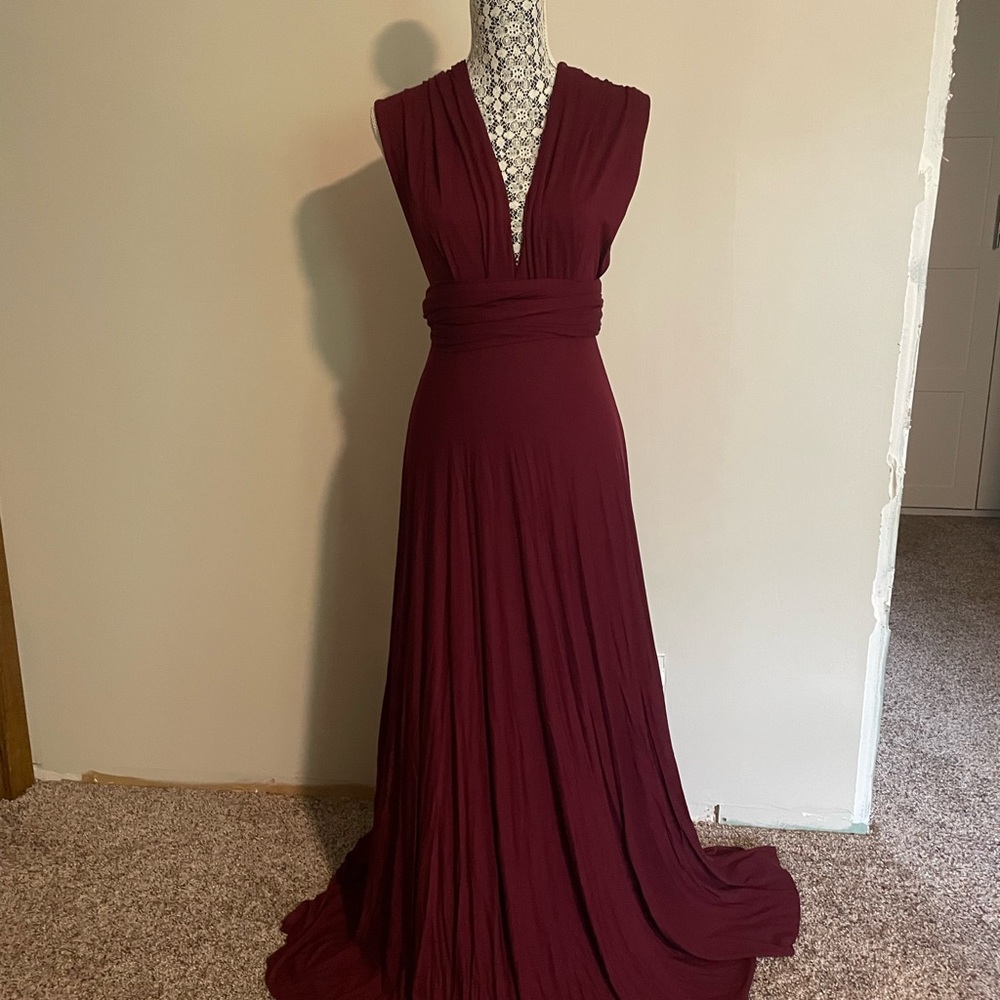 Lulu’s Tricks of the Trade Multi-way Maxi Dress Size Small